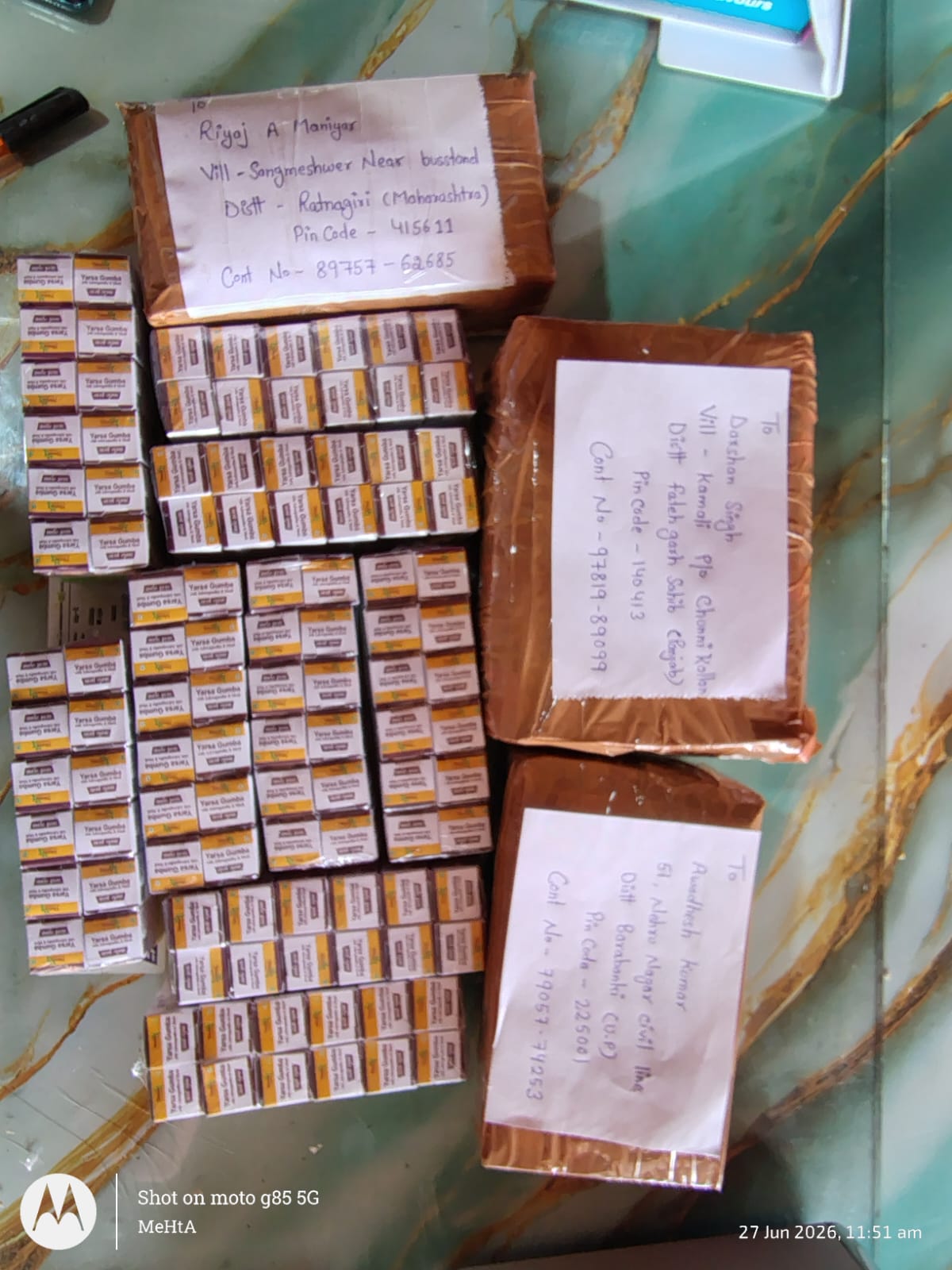 Yarsa Gumba Packing and Dispatch
